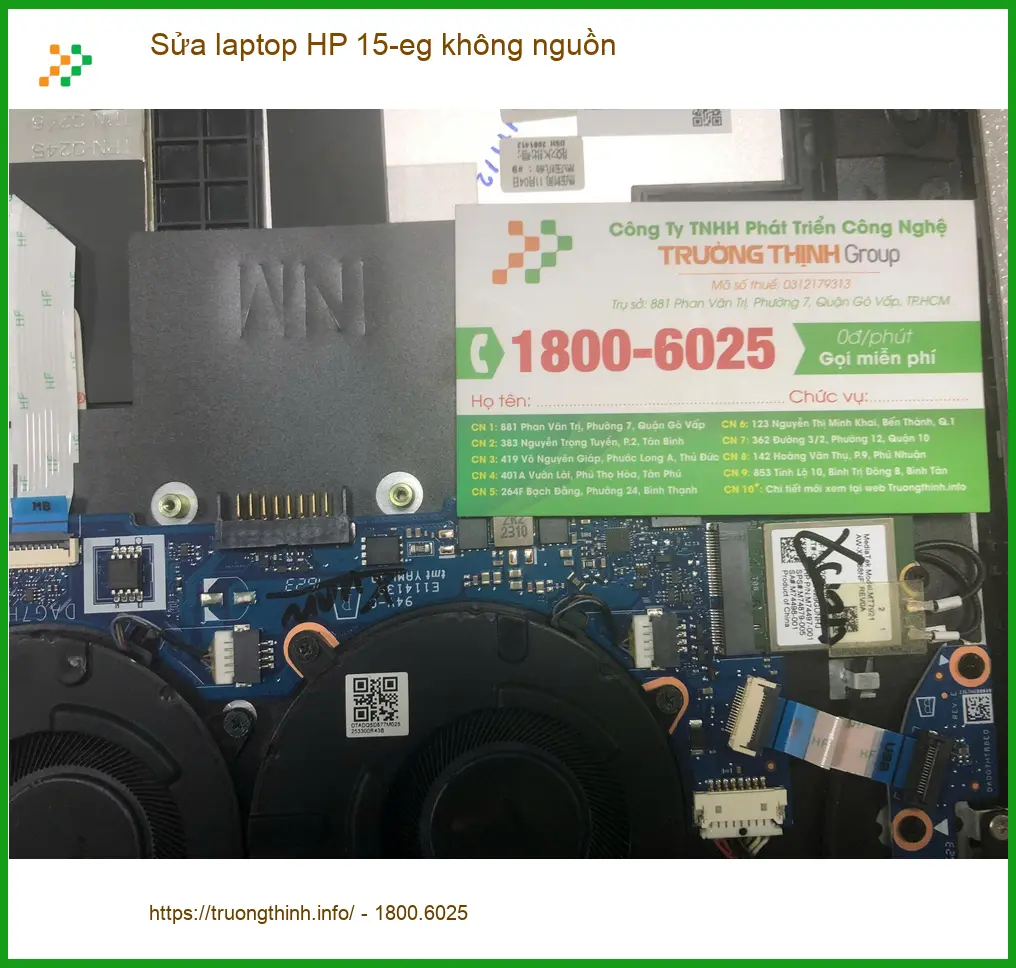 Chị Diệu thiết kế tìm chỗ sửa laptop HP 15-eg không nguồn tại Quận Bình Tân ảnh thực tế 2