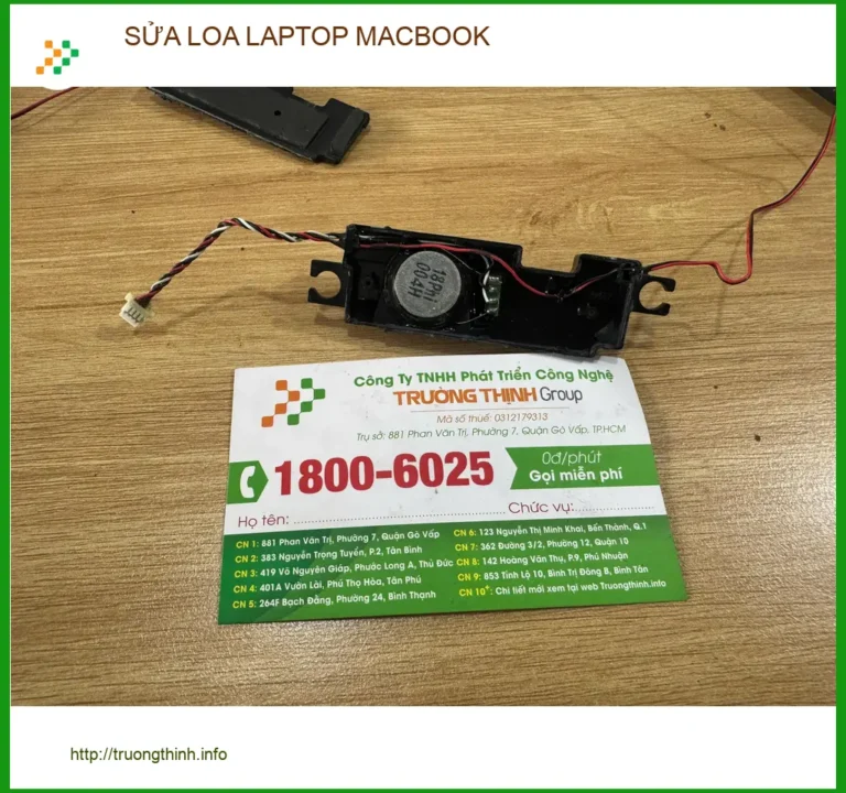 Chú Tấn kỹ sư xây dựng tìm trung tâm sửa loa laptop macbook Quận Tân Bình uy tín