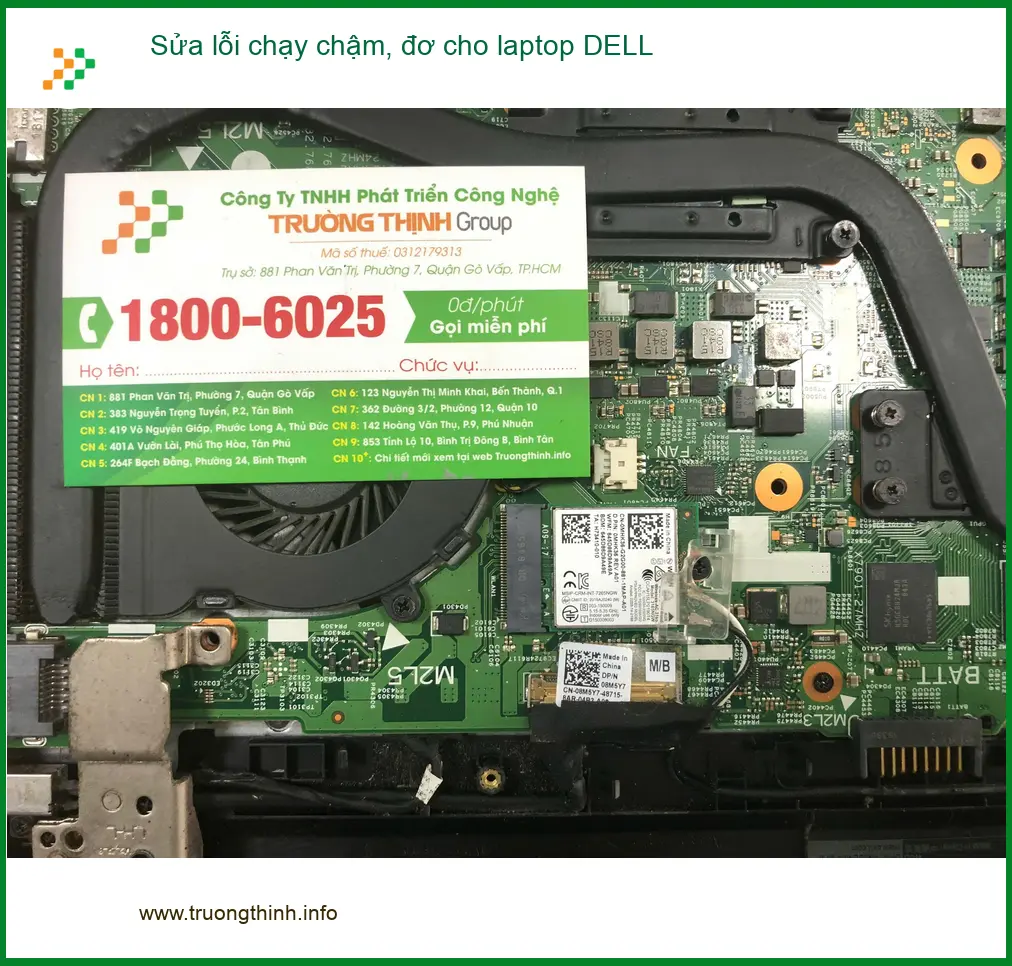 Chỗ Sửa lỗi chạy chậm, đơ cho laptop DELL Quận Bình Tân - Anh Việt cấp tốc ảnh thực tế 1