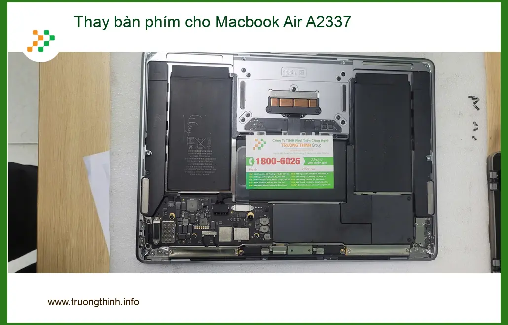Chỗ Anh Khoa sinh viên thay bàn phím Macbook Air A2337 Quận Bình Tân