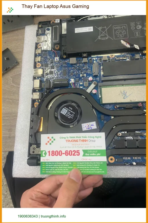 Dịch vụ thay fan laptop Asus gaming Quận 7 uy tín - Chú Hưng lo lắng hiệu năng giảm