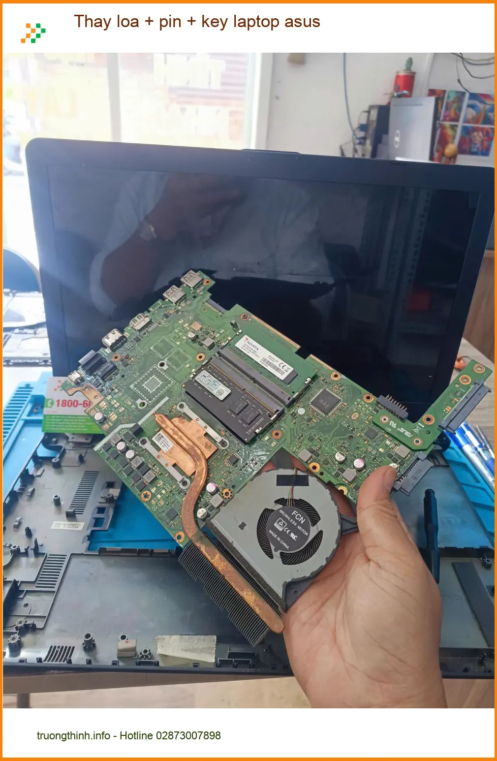 Tiệm thay loa, pin, key laptop Asus Quận Tân Phú - Chú Tấn kiến trúc sư cần gấp ảnh thực tế 1