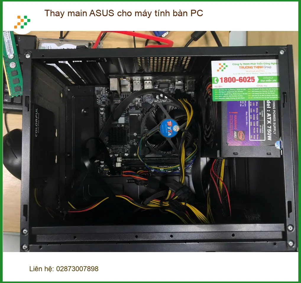 Anh Văn ở Quận Bình Tân review ca Thay main ASUS máy tính bàn PC nhanh ảnh thực tế 1