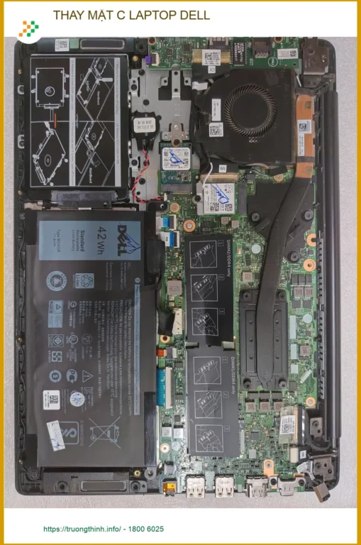 Dịch vụ thay mặt C laptop Dell Quận Gò Vấp uy tín - Anh Quang bị vỡ mặt C.