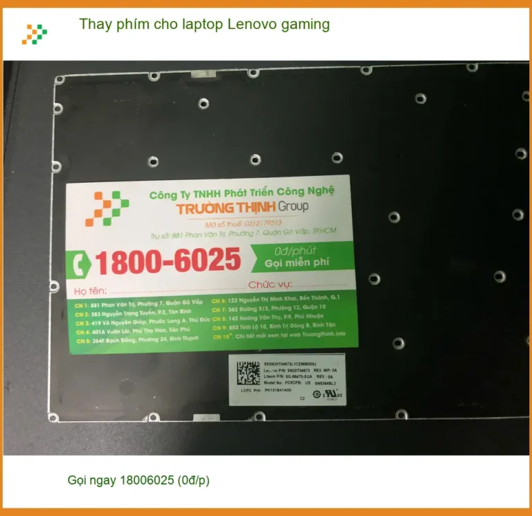 Anh Quân coder - Trung tâm Thay phím laptop Lenovo gaming Quận Bình Tân