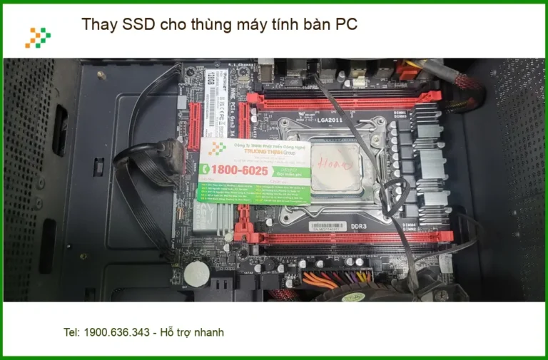 Chị Thảo nhân viên văn phòng tìm: Chỗ thay SSD cho PC Quận Bình Tân
