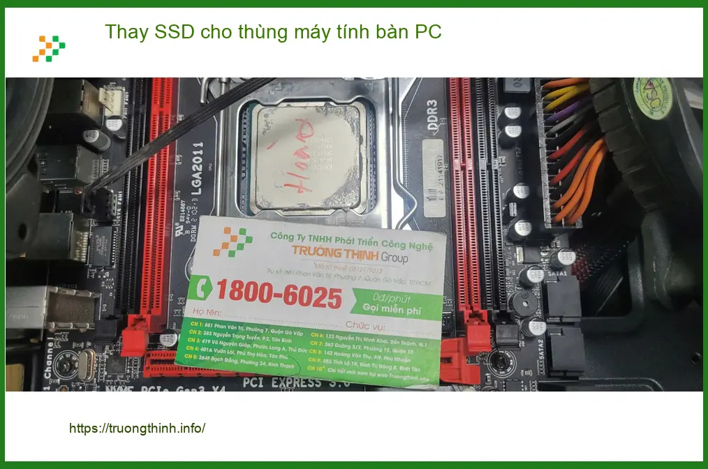 Chị Thảo nhân viên văn phòng tìm: Chỗ thay SSD cho PC Quận Bình Tân ảnh thực tế 1