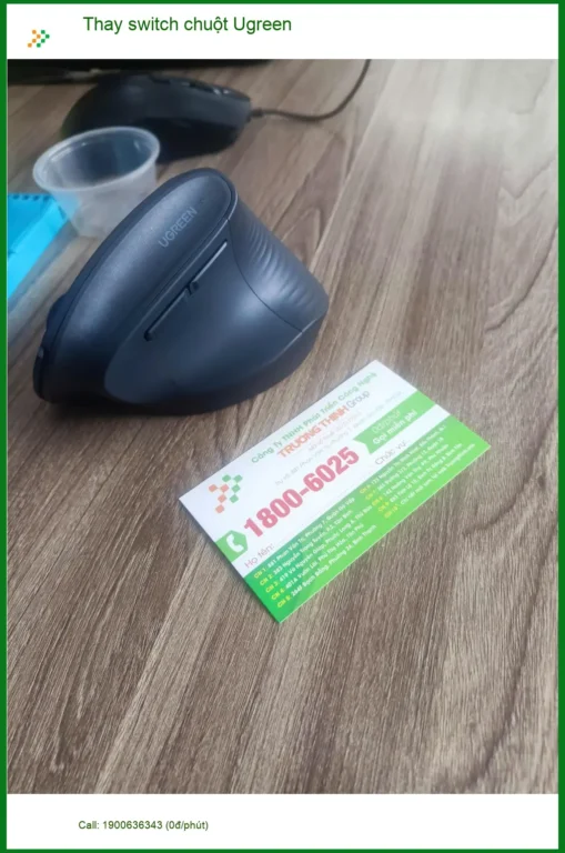 Chị Thảo kế toán thay switch chuột Ugreen ở Tân Phú lấy ngay