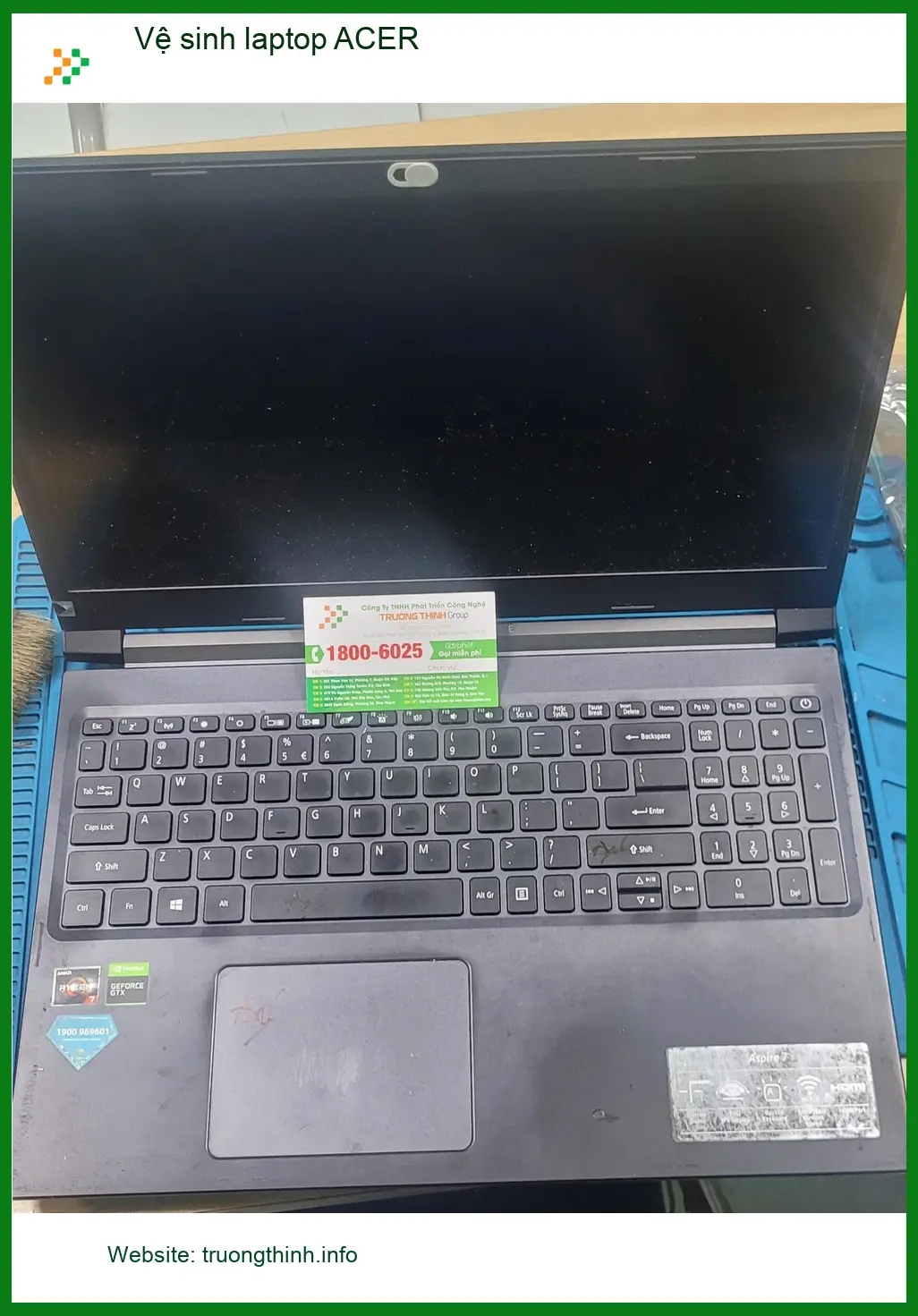Anh Khoa lập trình viên và ca vệ sinh laptop ACER tại Quận Bình Tân