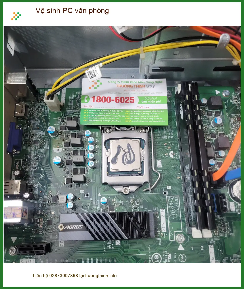 Anh Khánh IT tìm chỗ Vệ sinh PC văn phòng Quận Tân Bình nhanh gọn
