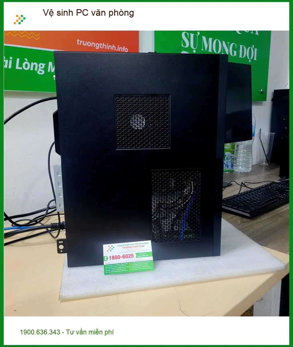 Anh Khánh IT tìm chỗ Vệ sinh PC văn phòng Quận Tân Bình nhanh gọn ảnh thực tế 1