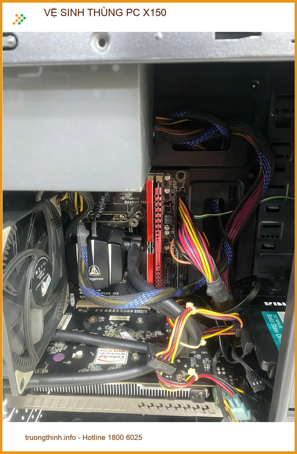 Chú Lân chủ quán net lo máy nóng: Dịch vụ vệ sinh thùng PC X150 Quận Gò Vấp giá rẻ ảnh thực tế 1