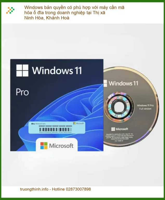 Windows bản quyền cho máy mã hóa ổ đĩa doanh nghiệp Ninh Hòa - Tư vấn kỹ thuật